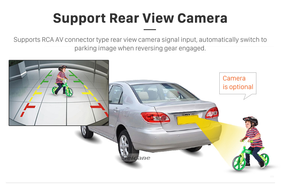 Seicane Tela sensível ao toque hd de 9 polegadas para 2002-2008 sistema de navegação gps toyota avensis rádio do carro suporte do sistema estéreo do carro tela dividida