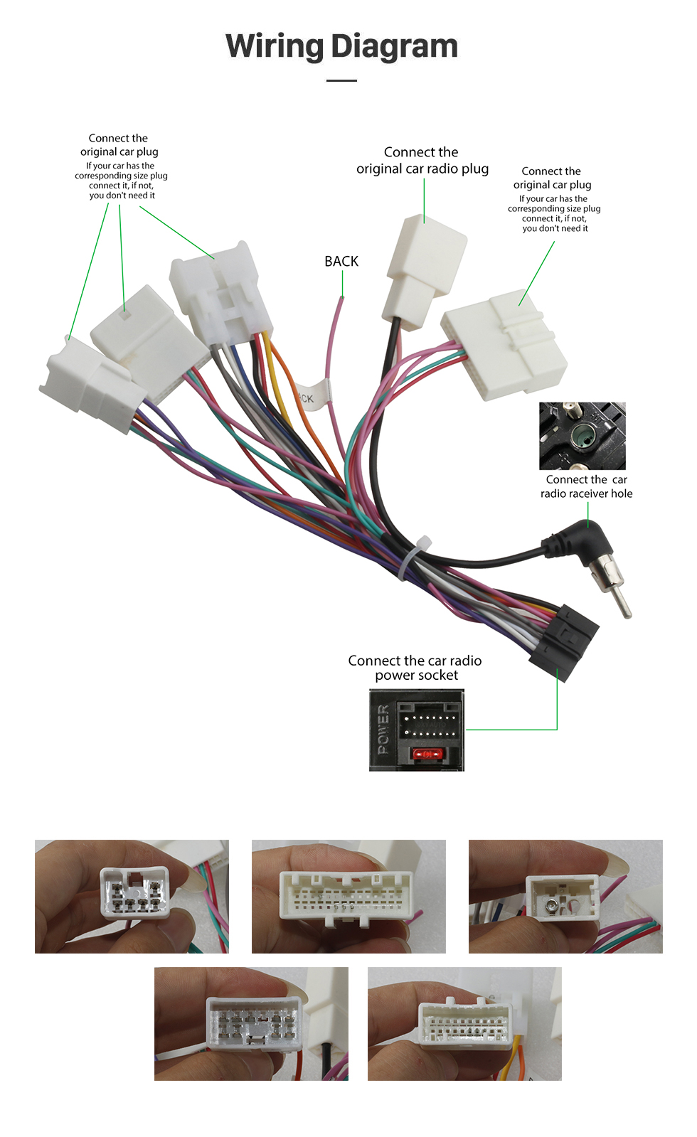 Seicane Ecrã táctil HD de 9 polegadas para 2006-2016 TOYOTA RUSH / DAIHATSU TERIOS Sistema estéreo GPS Navi para automóvel com suporte para bluetooth Visualização em ecrã completo IPS