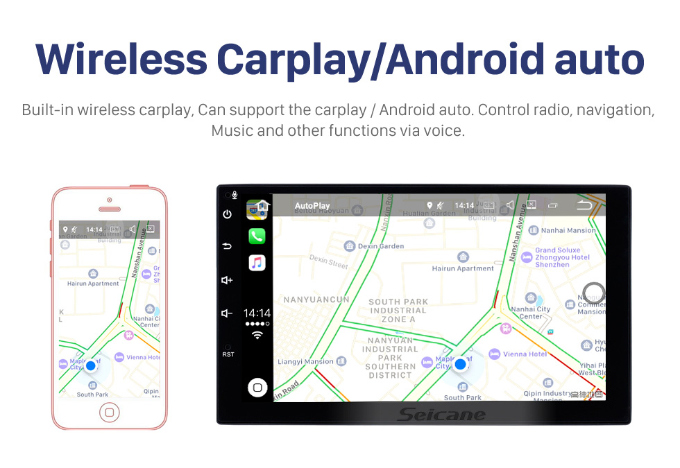 Seicane OEM 10.1 pouces Android 10.0 Radio pour 2010+ Nissan NV400 Opel Movano Renault Master III Bluetooth HD Écran tactile Navigation GPS AUX Prise en charge USB Carplay DVR OBD Caméra de recul