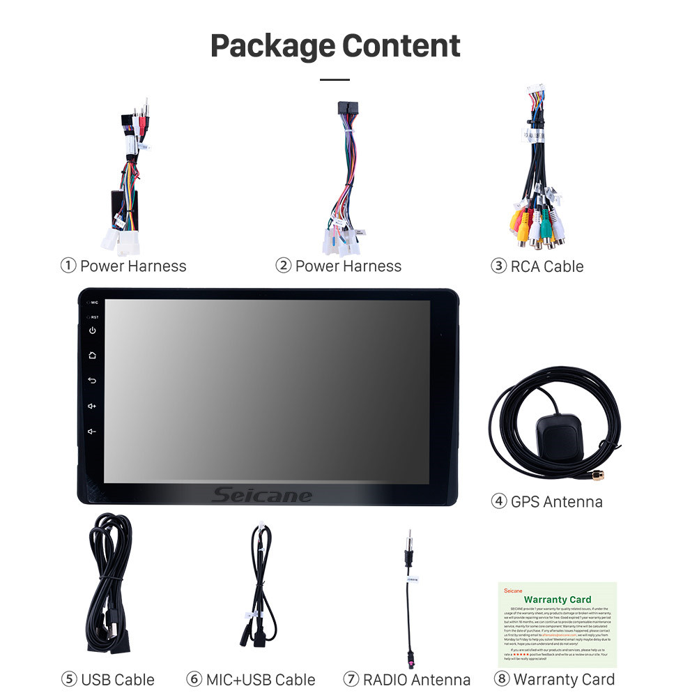 Seicane 9 Inch Aftermarket Android 9.0 Radio GPS Navigation system For 2015-2018 Toyota Sienna with Capacitive Touch Screen TPMS DVR OBD II Headrest Monitor Control USB SD Bluetooth 3G WiFi Video AUX Rear camera Seicane 9 Inch Aftermarket Android 9.0 Radio GPS Navigation system For 2015-2018 Toyota Sienna with Capacitive Touch Screen TPMS DVR OBD II Headrest Monitor Control USB SD Bluetooth 3G WiFi Video AUX Rear camera