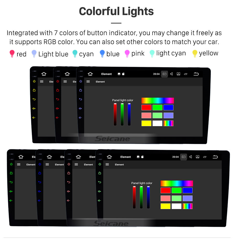 Seicane 9 pouces 1 Din Universel Android 9.0 HD 1024 * 600 Écran Tactile Radio Système de navigation GPS Bluetooth Musique WIFI Audio Lien Miroir Commande Au Volant Seicane 9 pouces 1 Din Universel Android 9.0 HD 1024 * 600 Écran Tactile Radio Système de navigation GPS Bluetooth Musique WIFI Audio Lien Miroir Commande Au Volant