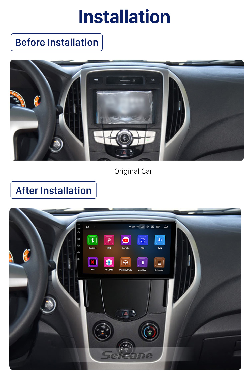 Seicane For BYD F3 2014-2015 9 Inch Car Audio System with Built-in Carplay Bluetooth WIFI Support GPS Navigation AHD Camera Seicane For BYD F3 2014-2015 9 Inch Car Audio System with Built-in Carplay Bluetooth WIFI Support GPS Navigation AHD Camera