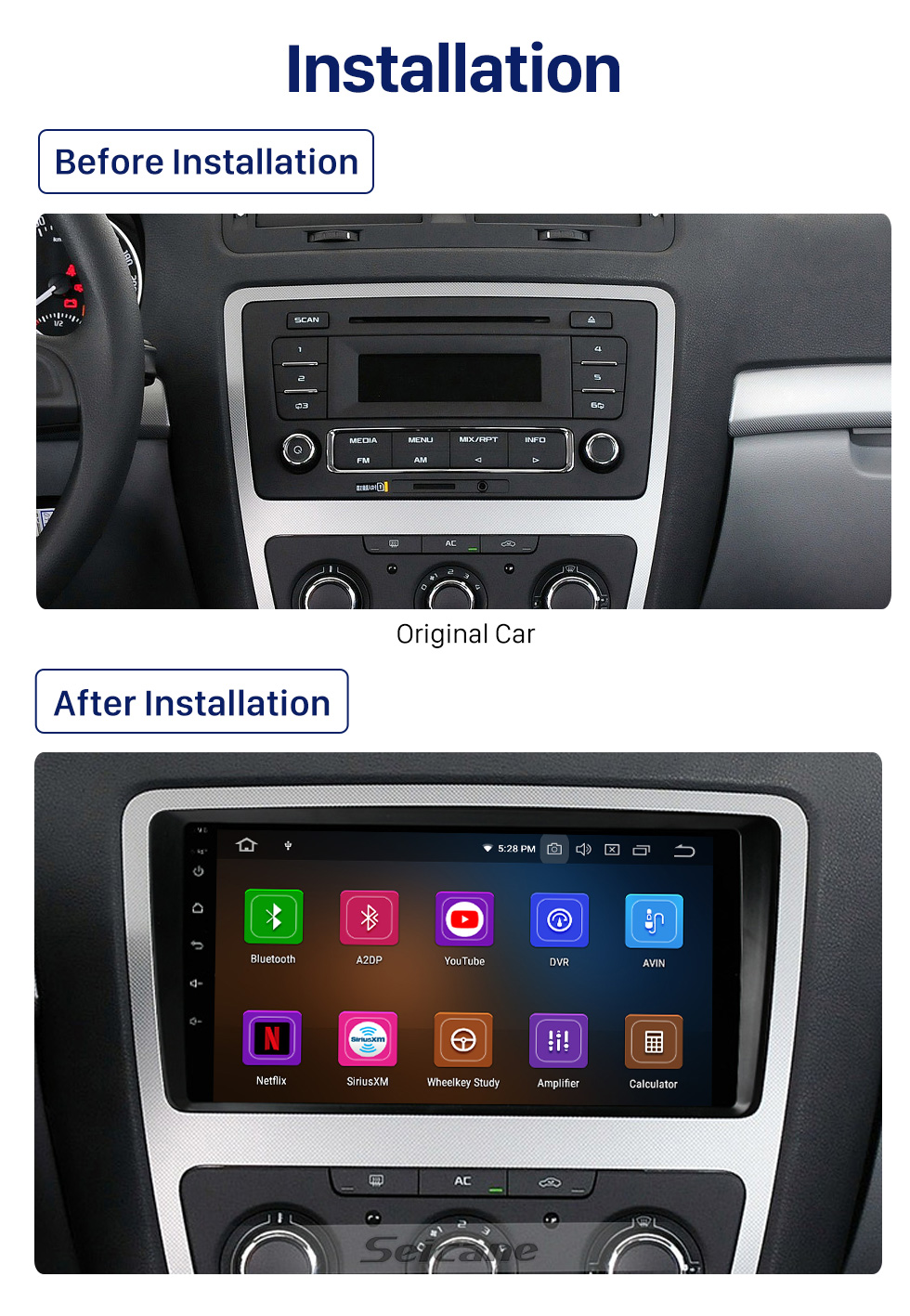 Seicane Für Hyundai VENVE 2018 Auto GPS Navigation Stereo mit RDS DSP Carplay Unterstützung Bluetooth AHD Kamera 1080P Video Player Seicane Für Hyundai VENVE 2018 Auto GPS Navigation Stereo mit RDS DSP Carplay Unterstützung Bluetooth AHD Kamera 1080P Video Player