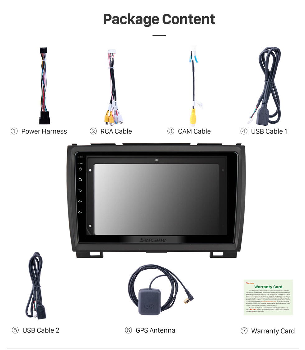 Seicane Android 10.0 HD Pantalla táctil de 9 pulgadas para MAHINDRA SCORPIO Radio Sistema de navegación GPS con soporte Bluetooth Cámara trasera Carplay