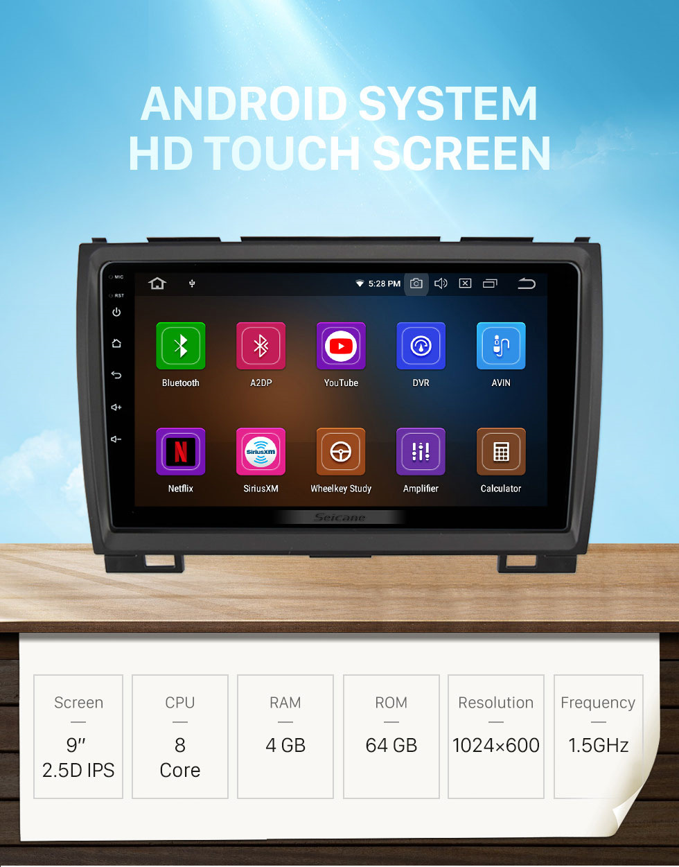 Seicane Android 12,0 para Haval Hover Great Wall H5 H3 2011-2016 Radio 9 pulgadas sistema de navegación GPS con Bluetooth HD pantalla táctil Carplay soporte SWC