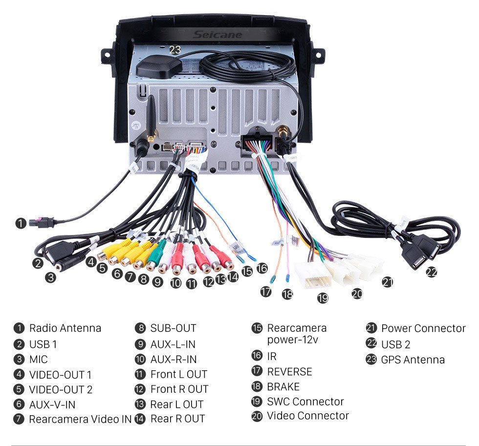 Seicane Sistema de navegação GPS Android 12.0 para Toyota Sienna 2004-2010 com câmera de backup HD Touch Screen 3G WIFI Controle de volante Bluetooth