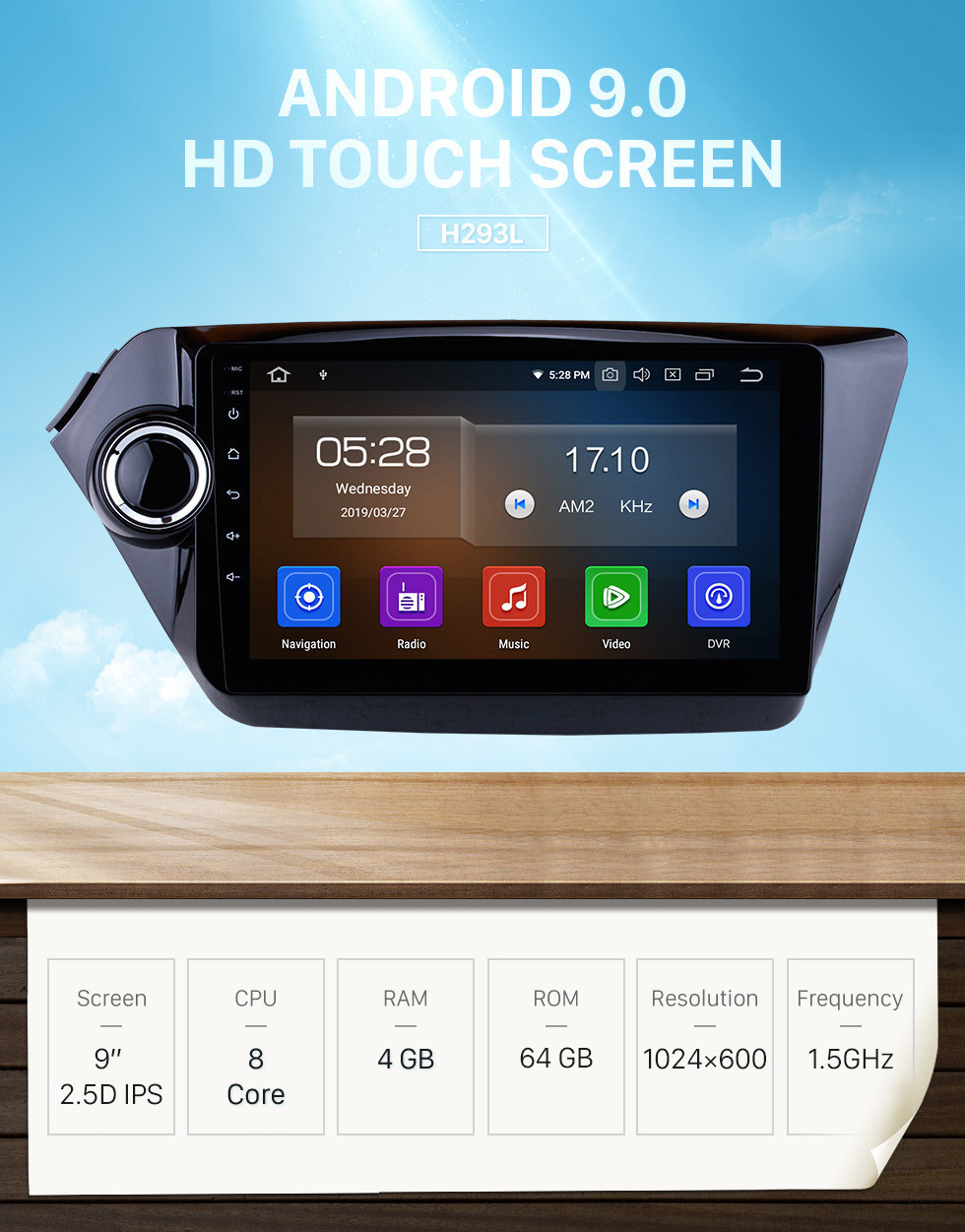 Seicane 9 Inch Aftermarket Android 9.0 Radio GPS Navigation system For 2012-2015 KIA K2 RIO HD Touch Screen TPMS DVR OBD II Steering Wheel Control USB Bluetooth WiFi Video AUX Rear camera Seicane 9 Inch Aftermarket Android 9.0 Radio GPS Navigation system For 2012-2015 KIA K2 RIO HD Touch Screen TPMS DVR OBD II Steering Wheel Control USB Bluetooth WiFi Video AUX Rear camera