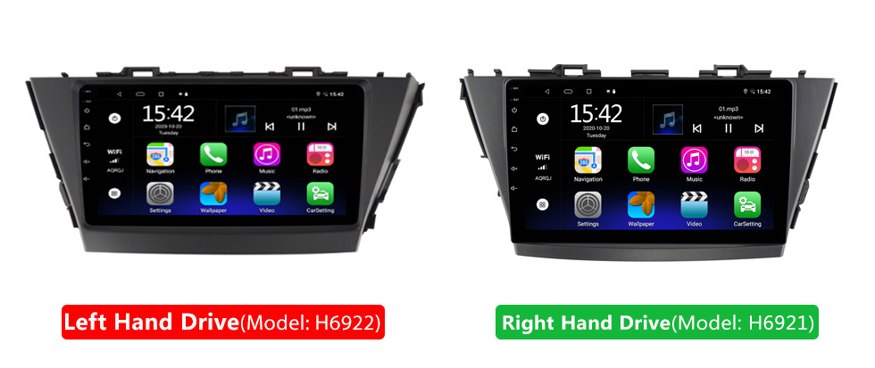 Seicane Для 2004 TOYOTA ESTIMA / PREVIA / ACR30 Radio Android 10.0 HD с сенсорным экраном 9-дюймовая система GPS-навигации с поддержкой Bluetooth Carplay DVR