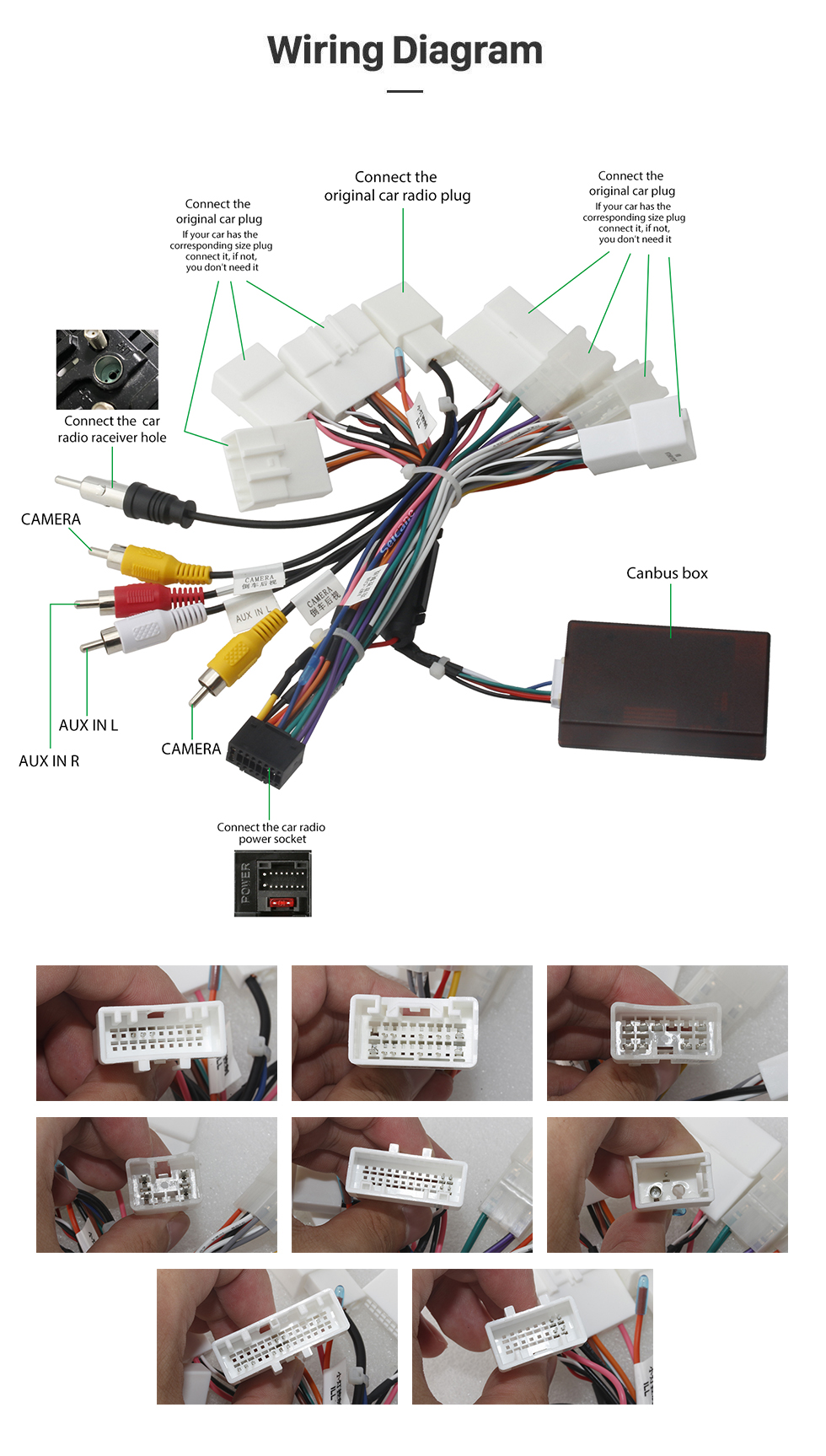 Seicane Tela sensível ao toque HD de 9 polegadas para sistema estéreo de carro Toyota Prius LHD Autoradio 2013 com Bluetooth embutido no Carplay