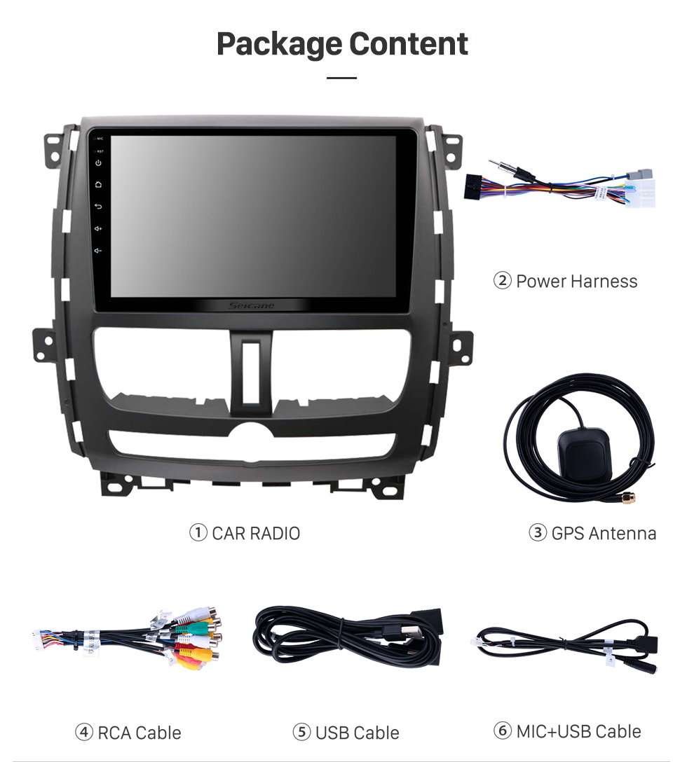 Seicane 9-Zoll-HD-Touchscreen für 2010-2013 KIA OPTIMA K5 LHD-Stereo-Bluetooth-Autoradio Android-Auto-GPS-Navigationsunterstützung 1080P-Videoplayer