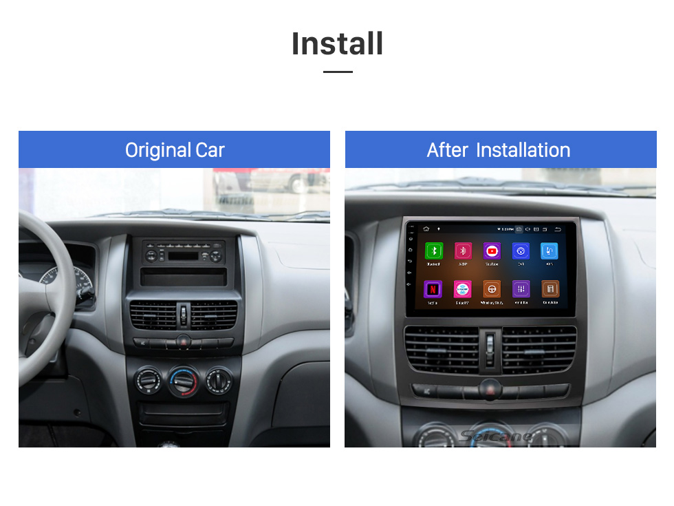 Seicane Pantalla táctil HD de 9 pulgadas para 2010-2013 KIA OPTIMA K5 LHD Stereo Bluetooth Car Radio Android Car Navegación GPS Soporte 1080P Reproductor de video