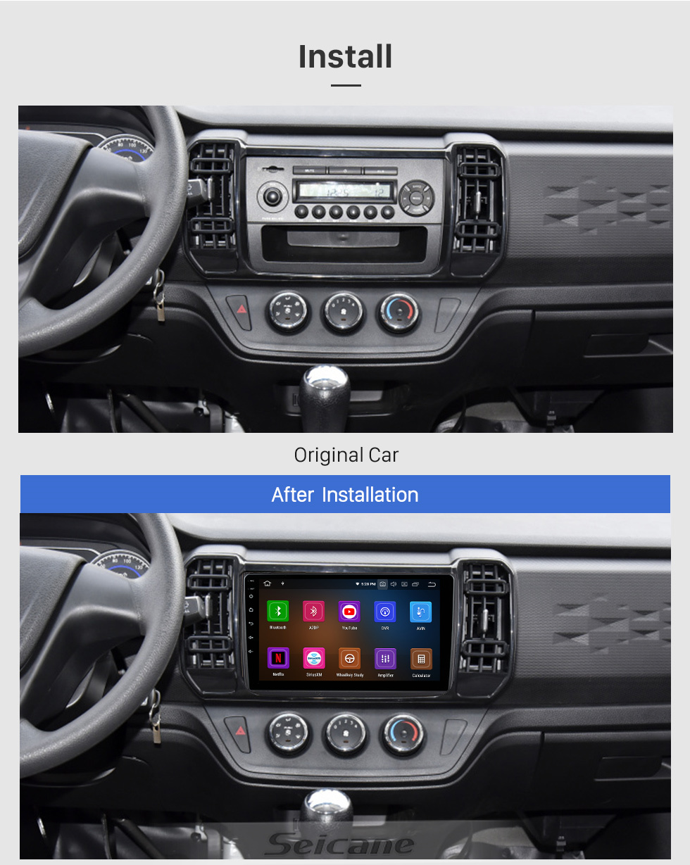 Seicane Pantalla táctil HD de 9 pulgadas para 2020 DFSK C56 Estéreo Android Auto Car Navegación GPS Soporte estéreo Control del volante