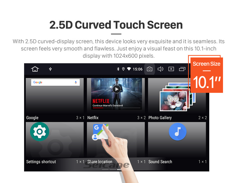 Seicane 10.1 Inch HD Touchscreen for 2015-2017 ROEWE 360 LHD Stereo Car Radio Bluetooth Car Audio System Support Picture in Picture 
