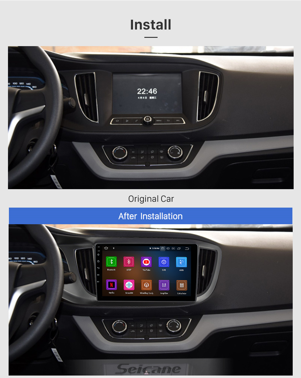 Seicane Tela sensível ao toque HD de 10,1 polegadas para 2015-2017 ROEWE 360 LHD rádio estéreo automotivo Bluetooth Sistema de áudio automotivo Suporte Picture in Picture