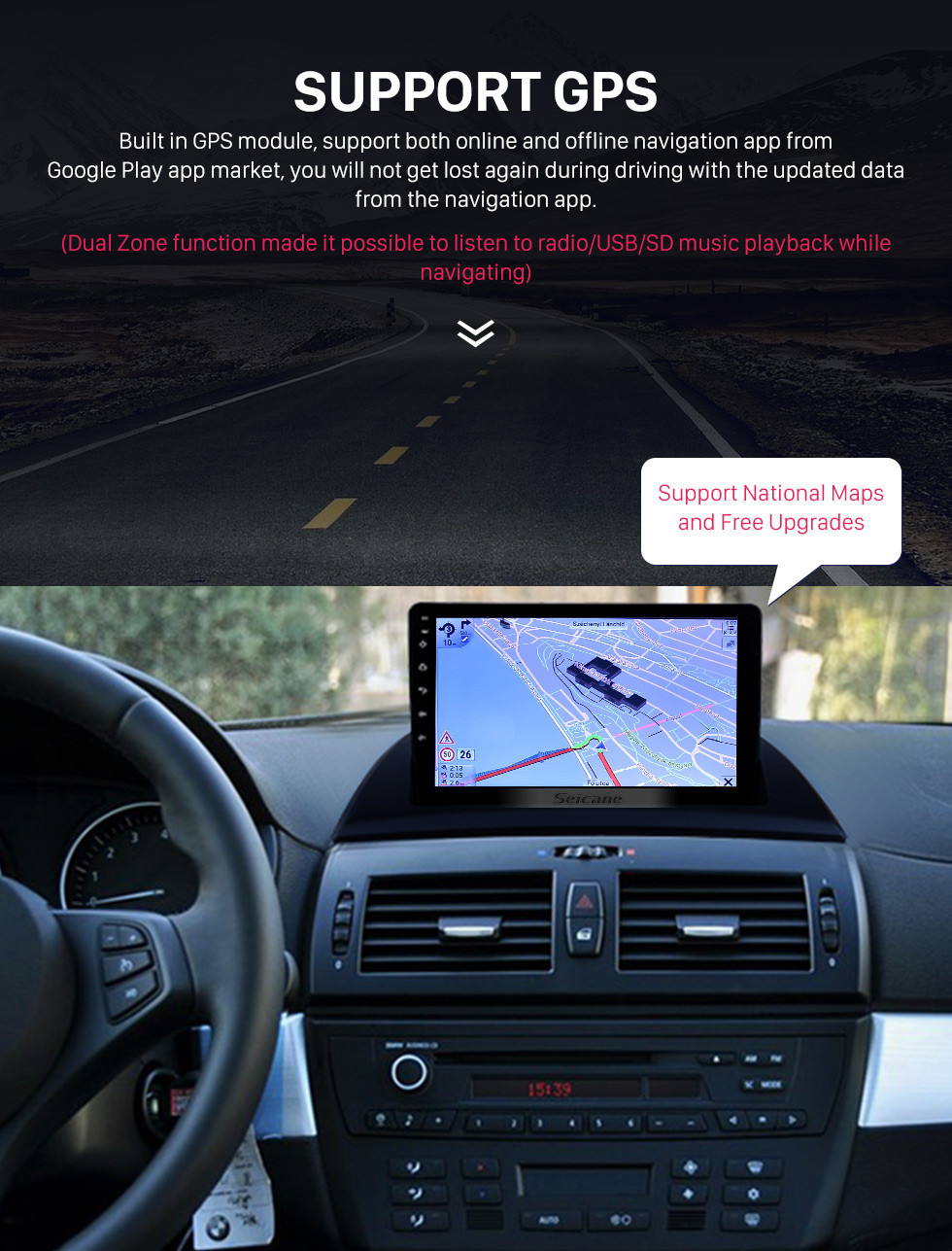 Seicane 9 inch Android 10.0 for BMW X3 2004-2012 Radio with Bluetooth HD Touchscreen GPS Navigation System support Carplay DAB+ Seicane 9 inch Android 10.0 for BMW X3 2004-2012 Radio with Bluetooth HD Touchscreen GPS Navigation System support Carplay DAB+