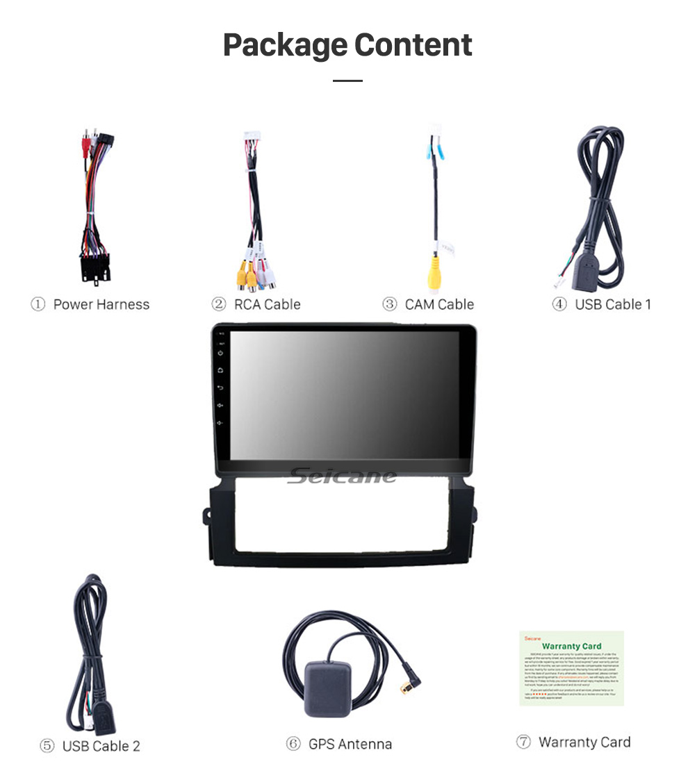 Seicane Android 10.0 HD Touchscreen 9 inch for 2004-2008 KIA Sorento Radio GPS Navigation System with Bluetooth support Carplay Rear camera Seicane Android 10.0 HD Touchscreen 9 inch for 2004-2008 KIA Sorento Radio GPS Navigation System with Bluetooth support Carplay Rear camera
