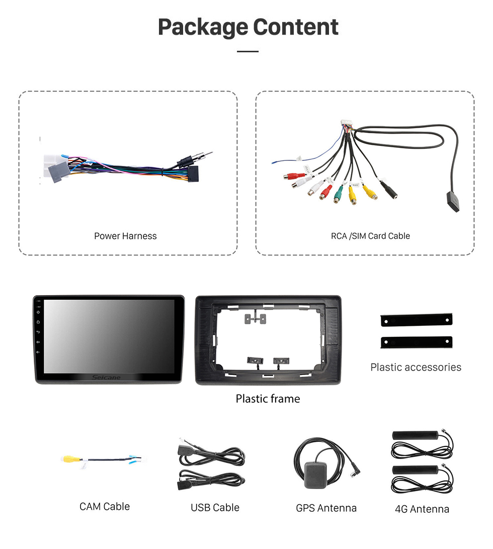 Seicane 10,1 pouces HD écran tactile pour 2010+ Nissan NV400 Opel Movano Renault Master III stéréo voiture GPS Navigation stéréo Support Carplay