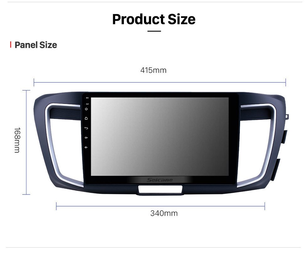 Seicane Écran tactile HD 10,1 pouces Android 10,0 pour 2013 HONDA ACCORD RHD Radio Système de navigation GPS Prise en charge Bluetooth Carplay Caméra de recul