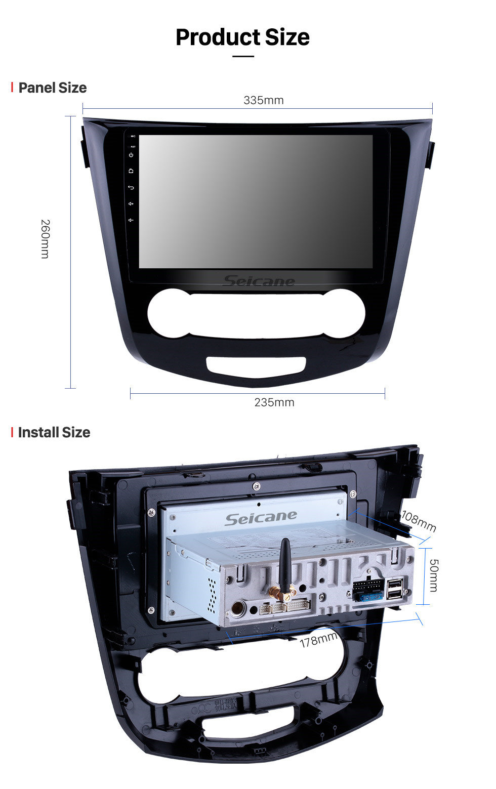 Seicane Android 9.0 2014 2015 2016 Nissan Qashqai 10,1-дюймовый HD с сенсорным экраном GPS-радио Навигационная система Головное устройство Bluetooth Music Support ODB2 DVR TPMS Управление рулевого колеса 4G Seicane Android 9.0 2014 2015 2016 Nissan Qashqai 10,1-дюймовый HD с сенсорным экраном GPS-радио Навигационная система Головное устройство Bluetooth Music Support ODB2 DVR TPMS Управление рулевого колеса 4G