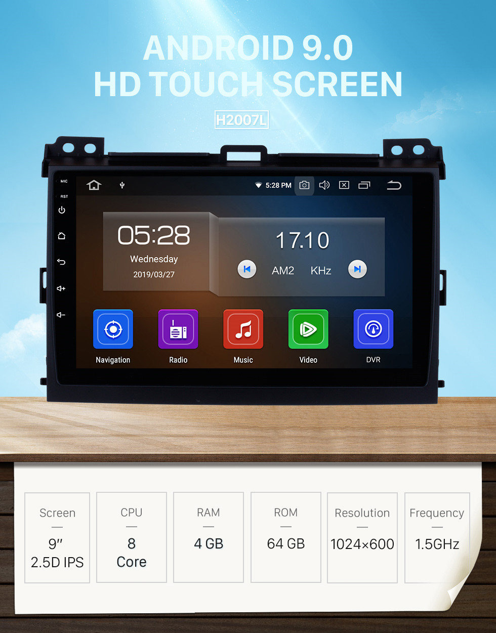 Seicane Android 9.0 2002 2003 2004 2005-2009 Toyota Prado GPS Navigation Bluetooth 1080P Video WIFI USB Mirror Link Car Radio Support DVR Backup Camera Digital TV Seicane Android 9.0 2002 2003 2004 2005-2009 Toyota Prado GPS Navigation Bluetooth 1080P Video WIFI USB Mirror Link Car Radio Support DVR Backup Camera Digital TV
