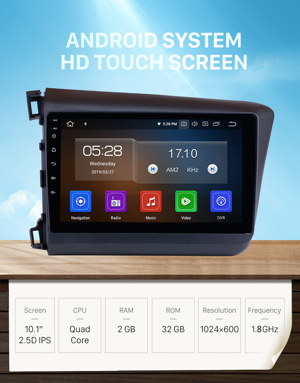 Seicane 10.1 inch For 2012 Honda Civic Android 10.0 Radio GPS navigation system with HD 1024*600 touch screen Bluetooth OBD2 DVR Rearview camera TV 1080P Video 3G WIFI Steering Wheel Control USB Mirror link Seicane 10.1 inch For 2012 Honda Civic Android 10.0 Radio GPS navigation system with HD 1024*600 touch screen Bluetooth OBD2 DVR Rearview camera TV 1080P Video 3G WIFI Steering Wheel Control USB Mirror link