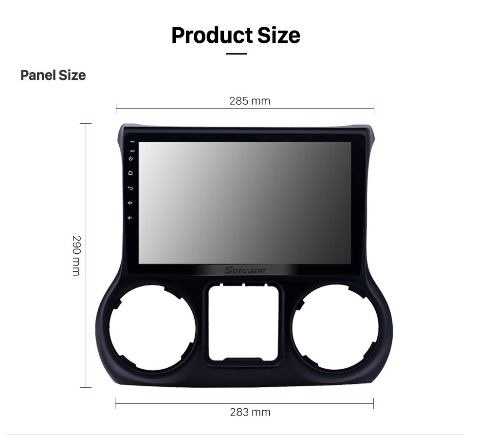 Seicane Radio con pantalla táctil Android 12.0 de 10.1 pulgadas para 2011 2012-2017 JEEP Wrangler Bluetooth Música Navegación GPS Carplay incorporado Android Soporte automático Control del volante