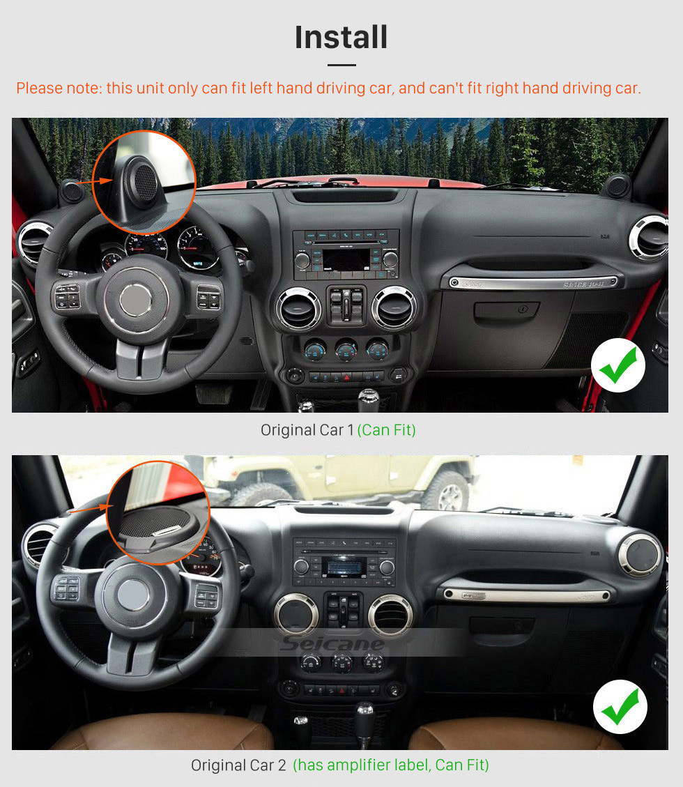 Seicane 10.1 Inch Android 11.0 Touch screen Radio For 2015 2016 2017 JEEP Wrangler Bluetooth Music GPS Navigation Built-in Carplay Android Auto Support Steering Wheel Control Seicane 10.1 Inch Android 11.0 Touch screen Radio For 2015 2016 2017 JEEP Wrangler Bluetooth Music GPS Navigation Built-in Carplay Android Auto Support Steering Wheel Control