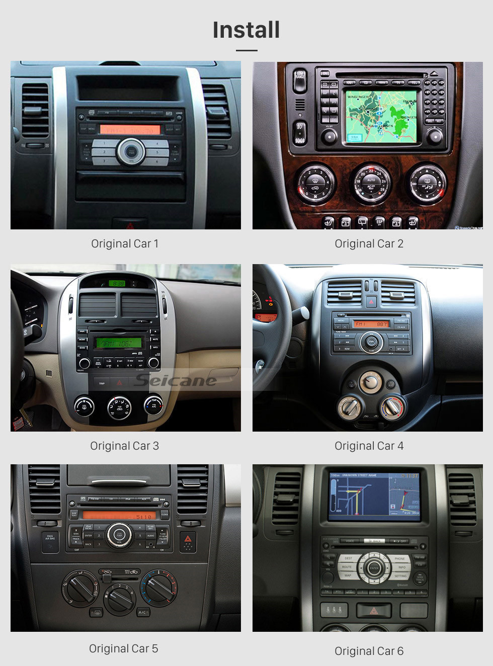 Seicane Android 11.0 2 Din Universal NISSAN TOYOTA Honda Radio Sistema de navegación GPS Estéreo para automóvil con enlace espejo WiFi Reproductor de DVD Bluetooth 1080P Video USB