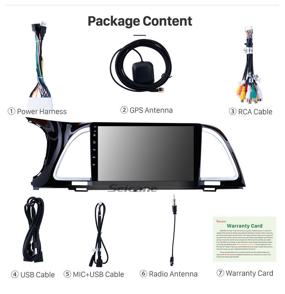 Seicane 9 дюймов для 2015-2018 KIA Cachet K4 Android 11.0 GPS Навигационная система Радио Емкостный сенсорный экран TPMS DVR OBD II Задняя камера AUX USB SD 3G WiFi Управление рулем HD 1080P Видео Bluetooth
