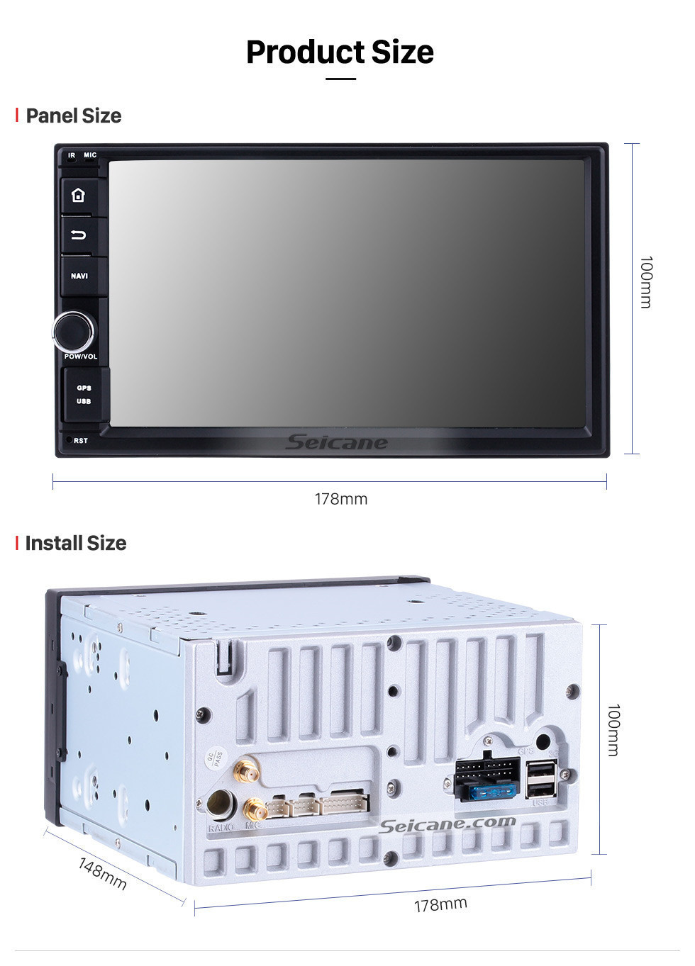 Seicane Android 11.0 7 Zoll HD Touchscreen Universal NISSAN TOYOTA VW Volkswagen 2 Din Radio GPS Navigationssystem WIFI USB AUX Spiegel Link Bluetooth MP3 Musik Lenkradsteuerung Seicane Android 11.0 7 Zoll HD Touchscreen Universal NISSAN TOYOTA VW Volkswagen 2 Din Radio GPS Navigationssystem WIFI USB AUX Spiegel Link Bluetooth MP3 Musik Lenkradsteuerung
