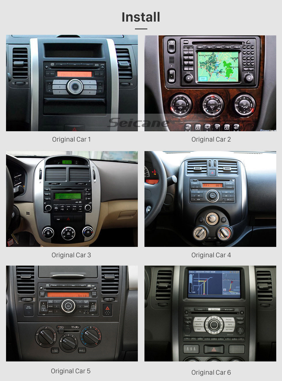 Seicane Android 11.0 Pantalla táctil HD de 7 pulgadas Universal NISSAN TOYOTA VW Volkswagen 2 Din Radio Sistema de navegación GPS WIFI USB AUX Enlace espejo Bluetooth MP3 Música Control del volante