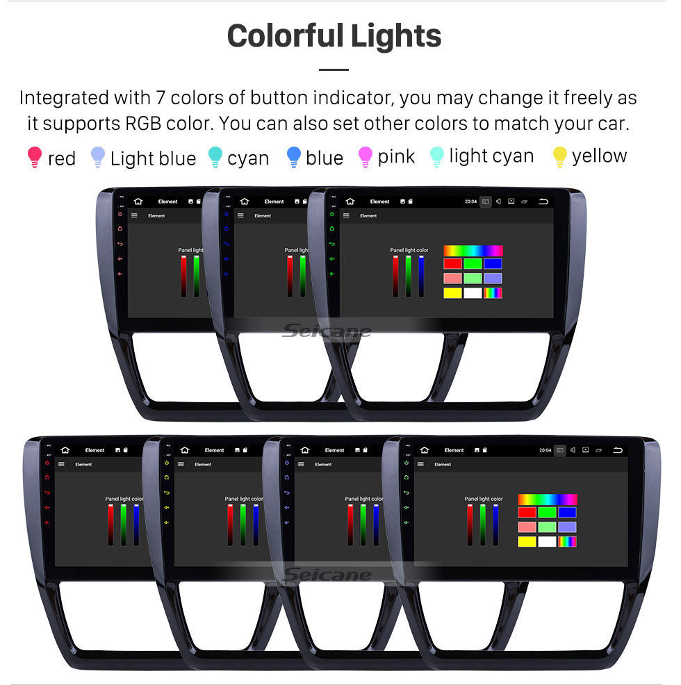 Seicane 10,1 pouces HD Android 9.0 Radio à écran tactile pour 2012-2015 VW Volkswagen Sagitt GPS navigation Bluetooth téléphone WIFI SWC USB Carplay Rearview OBD2