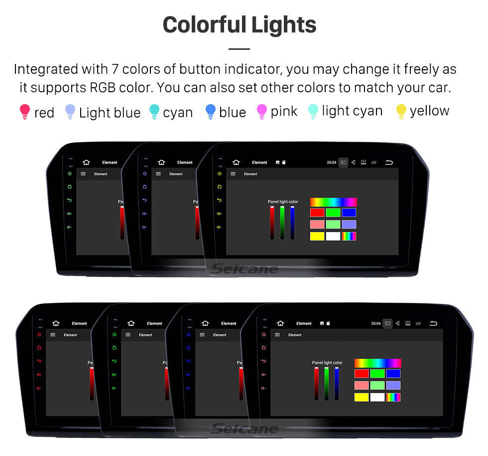 Seicane 9 pouces 2012 2013 2014 2015 VW Volkswagen Passat Android 11.0 Radio à écran tactile HD Support JETTA TPMS DVR OBD II Caméra arrière AUX 3G WiFi HD 1080P Vidéo