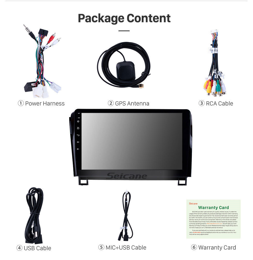 Seicane 2006-2014 Toyota Sequoia HD Touchscreen 10,1 polegadas Android 12.0 Navegação GPS Rádio com USB Bluetooth AUX Suporte TV Digital Câmera de backup TPMS Seicane 2006-2014 Toyota Sequoia HD Touchscreen 10,1 polegadas Android 12.0 Navegação GPS Rádio com USB Bluetooth AUX Suporte TV Digital Câmera de backup TPMS