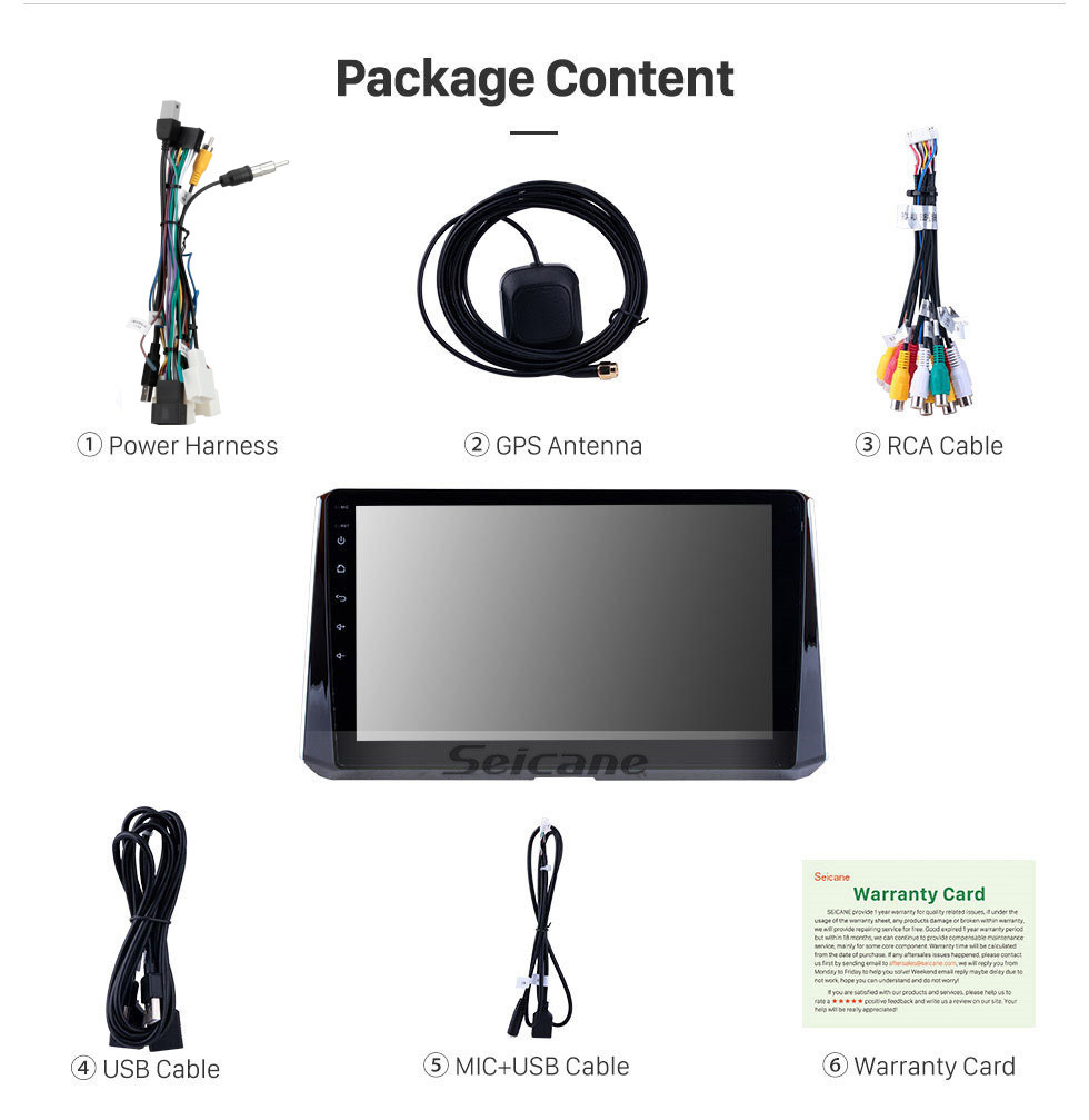 Seicane 10.1 pulgadas Sistema de navegación GPS Android 11.0 2019 Toyota Corolla Soporte Radio IPS Pantalla completa 3G WiFi Bluetooth OBD2 Control del volante Seicane 10.1 pulgadas Sistema de navegación GPS Android 11.0 2019 Toyota Corolla Soporte Radio IPS Pantalla completa 3G WiFi Bluetooth OBD2 Control del volante