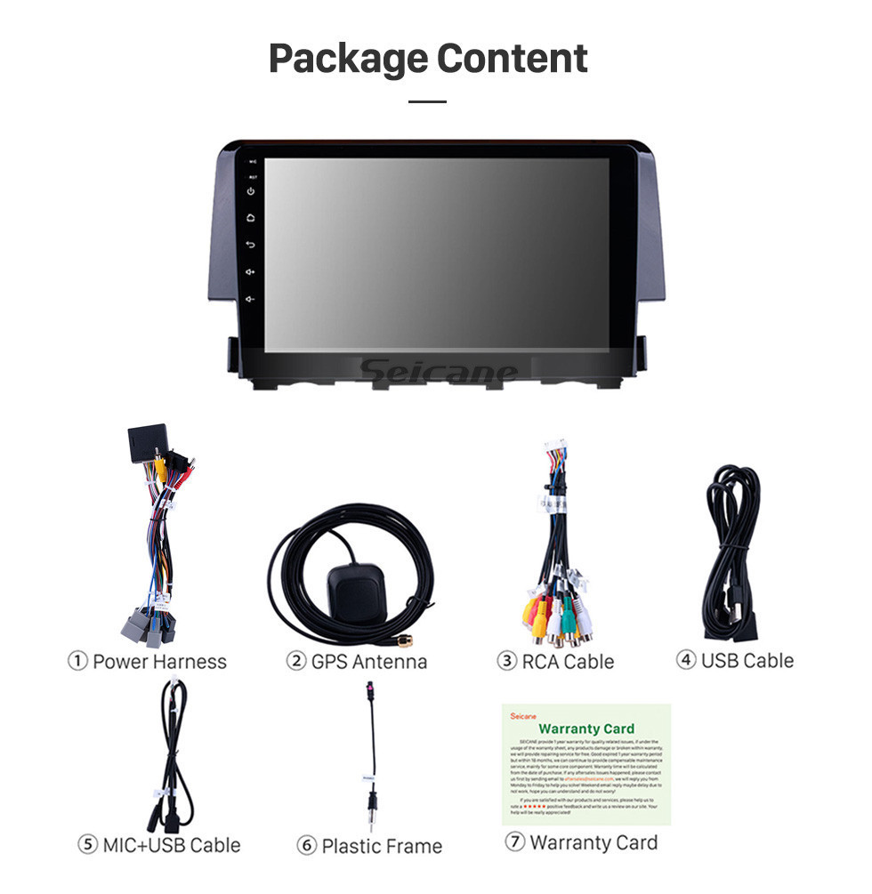 Seicane 9 pulgadas Android 11.0 2016 HONDA CIVIC HD Pantalla táctil Radio Navegación GPS Bluetooth WIFI USB Mirror Link Aux Rearview Camera OBDII TPMS 1080P video Seicane 9 pulgadas Android 11.0 2016 HONDA CIVIC HD Pantalla táctil Radio Navegación GPS Bluetooth WIFI USB Mirror Link Aux Rearview Camera OBDII TPMS 1080P video