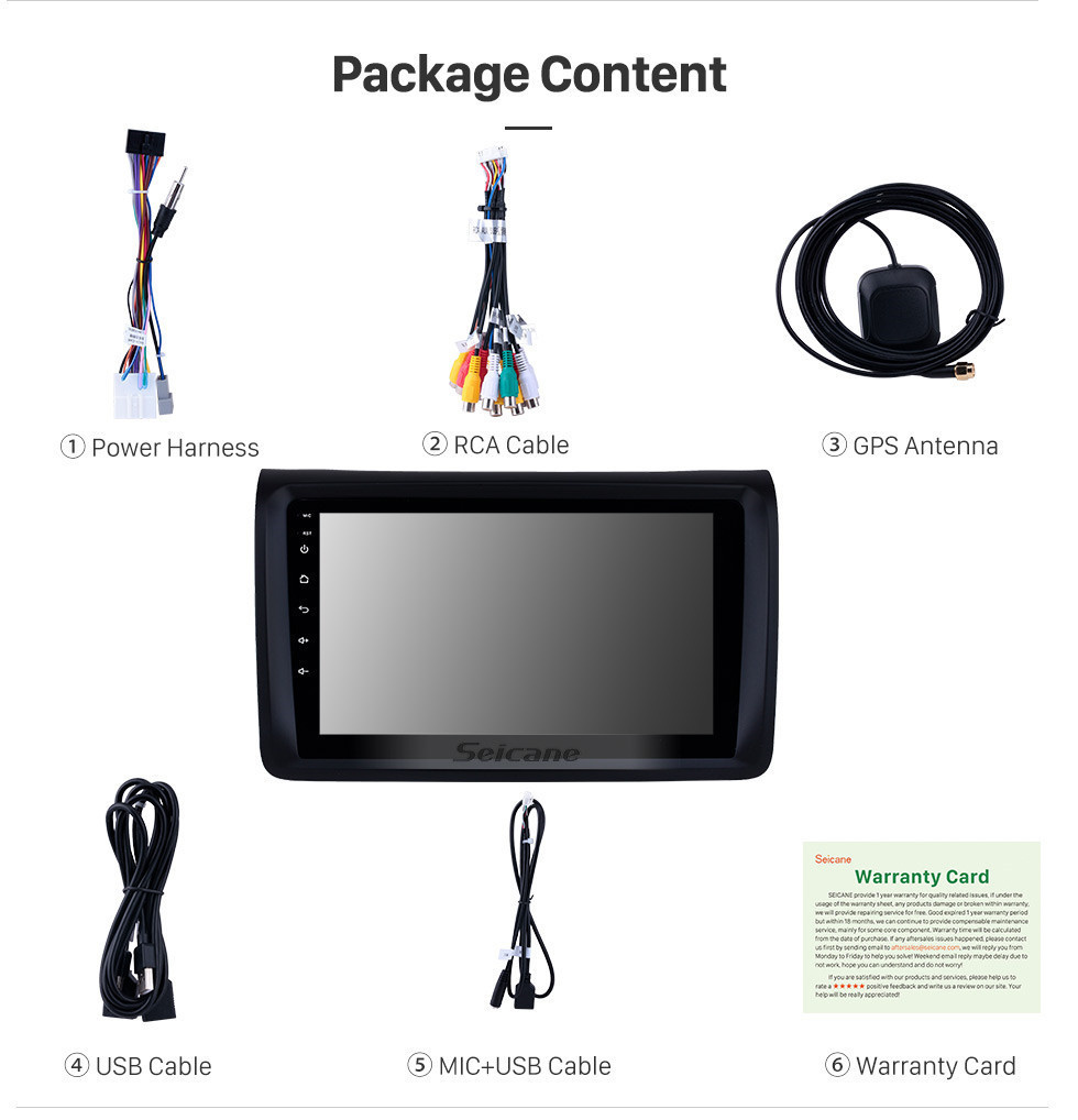 Seicane Écran tactile HD 9 &amp;quot;Aftermarket Android 11.0 Autoradio GPS Navi Unité principale pour NISSAN NV350 avec musique Bluetooth Prise en charge WiFi USB Lecteur de DVD Carplay OBD Commande au volant TV numérique