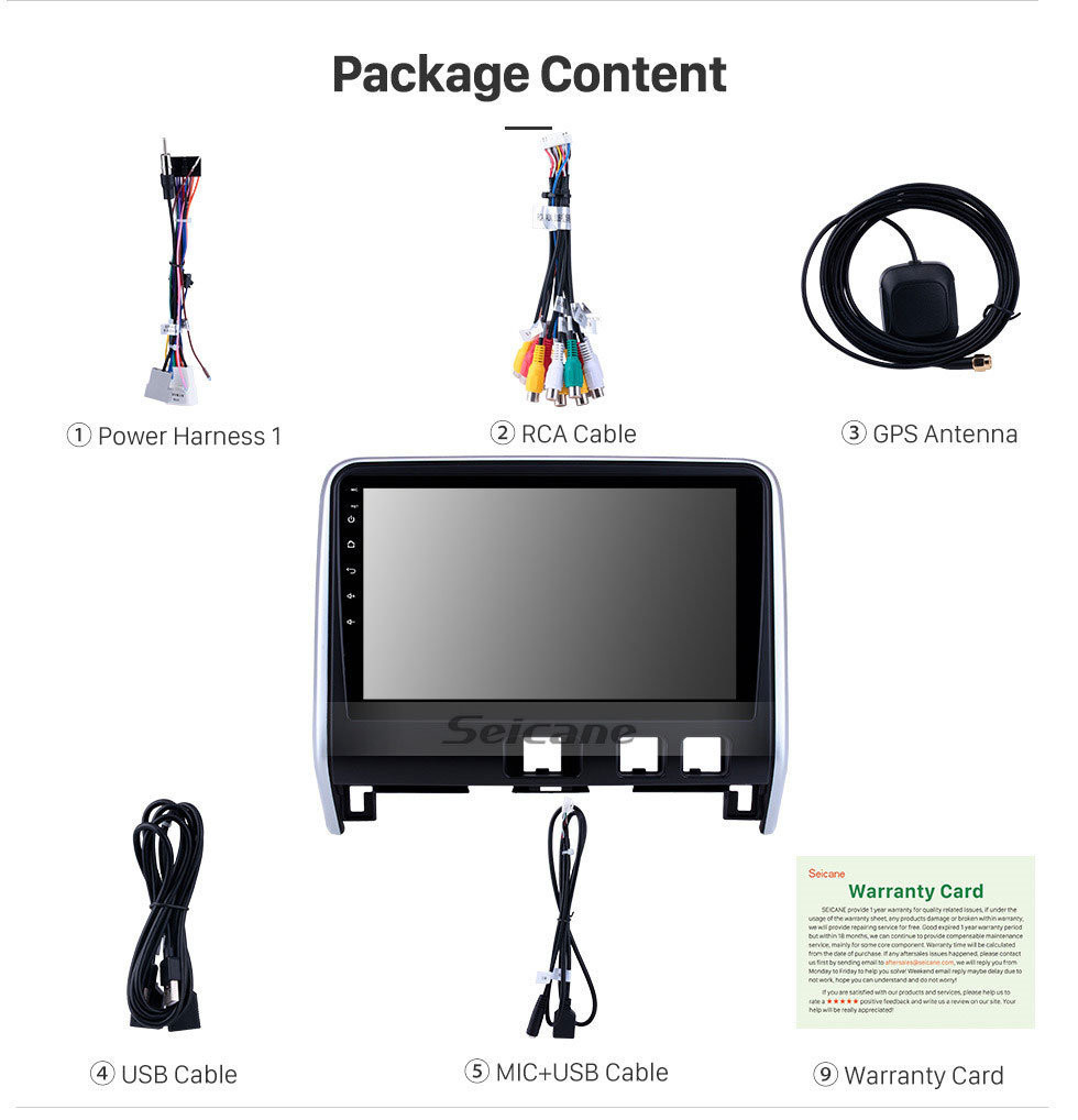 Seicane Aftermarket Android 11.0 HD Pantalla táctil Radio de 10.1 pulgadas para 2016 2017 2018 Nissan Serena Bluetooth Navegación GPS Unidad principal compatible 3G / 4G wifi Reproductor de DVD Carplay 1080P Seicane Aftermarket Android 11.0 HD Pantalla táctil Radio de 10.1 pulgadas para 2016 2017 2018 Nissan Serena Bluetooth Navegación GPS Unidad principal compatible 3G / 4G wifi Reproductor de DVD Carplay 1080P