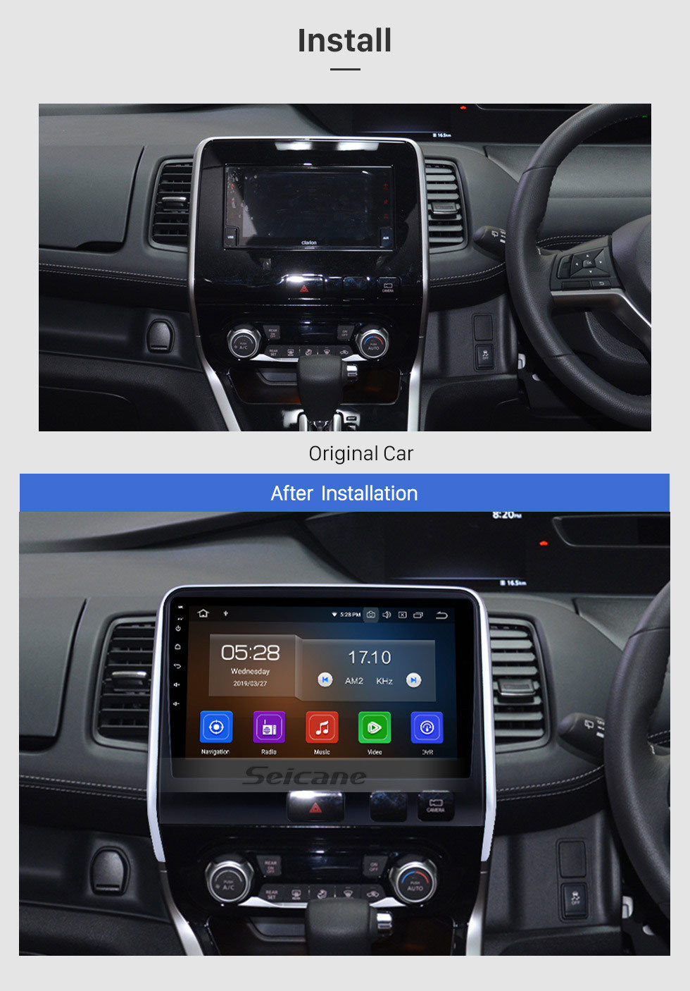 Seicane Aftermarket Android 11.0 HD Pantalla táctil Radio de 10.1 pulgadas para 2016 2017 2018 Nissan Serena Bluetooth Navegación GPS Unidad principal compatible 3G / 4G wifi Reproductor de DVD Carplay 1080P Seicane Aftermarket Android 11.0 HD Pantalla táctil Radio de 10.1 pulgadas para 2016 2017 2018 Nissan Serena Bluetooth Navegación GPS Unidad principal compatible 3G / 4G wifi Reproductor de DVD Carplay 1080P