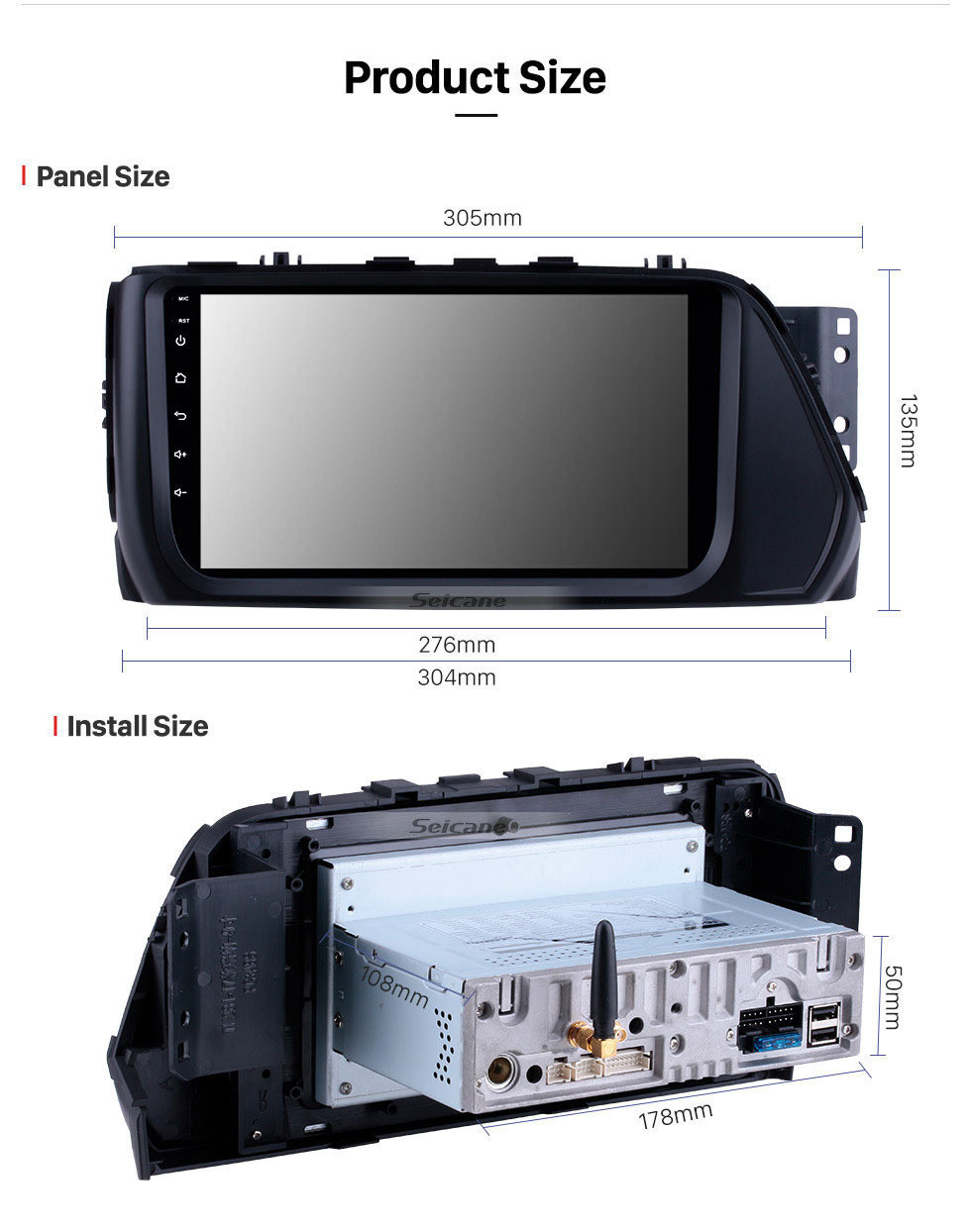 Seicane OEM Android 11.0 HD Touchscreen 2017 Hyundai VERNA 9 inch GPS Navi Radio Head unit with USB FM Steering Wheel Control Bluetooth music support DVR Digital TV 1080P Video Backup Camera OBD Seicane OEM Android 11.0 HD Touchscreen 2017 Hyundai VERNA 9 inch GPS Navi Radio Head unit with USB FM Steering Wheel Control Bluetooth music support DVR Digital TV 1080P Video Backup Camera OBD