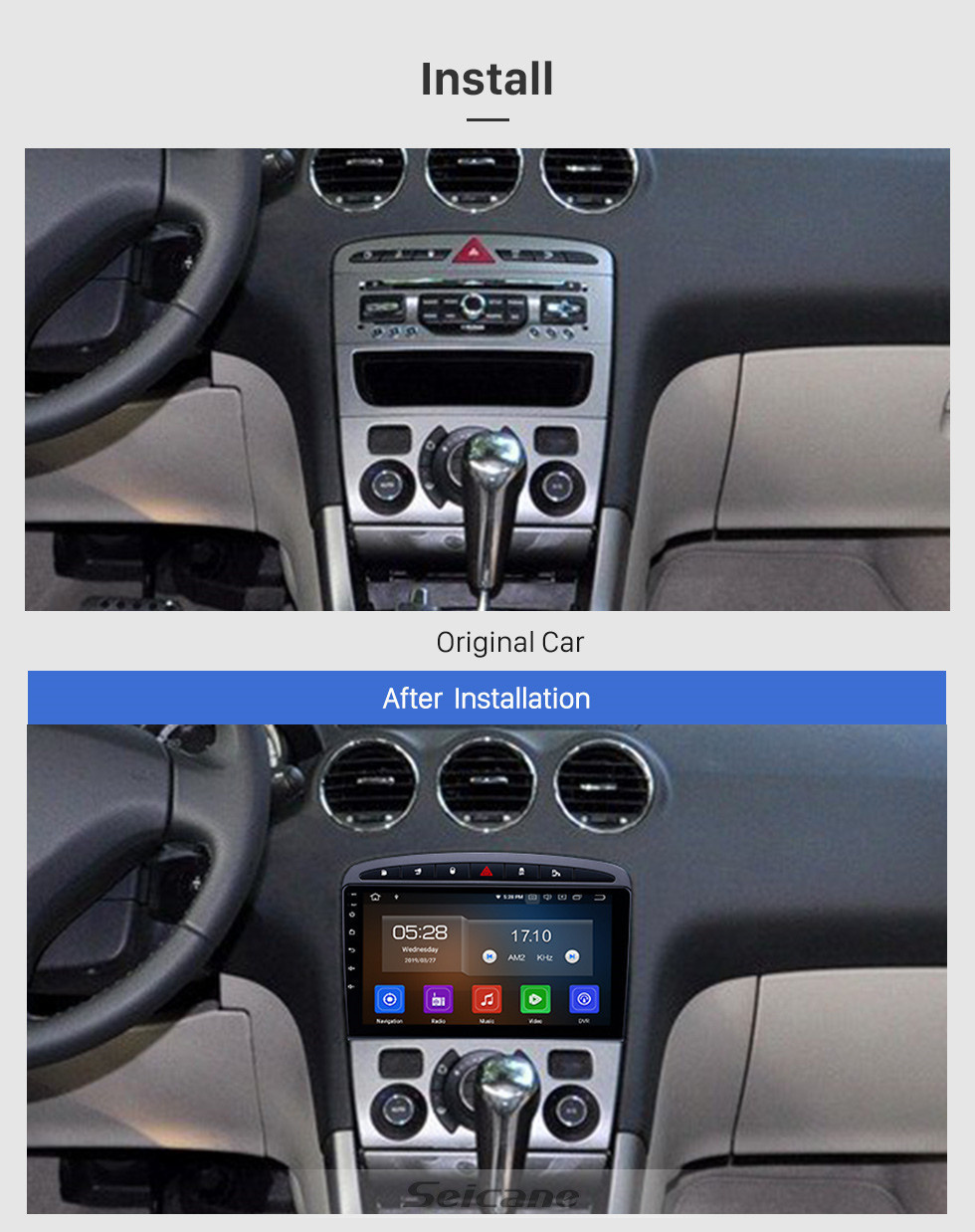 Seicane Radio de pantalla táctil de 9 pulgadas con Android 11.0 HD para 2010 2011 Peugeot 308 408 con GPS Navi USB WIFI Bluetooth música AUX reproductor de DVD RDS 4G TPMS OBD Seicane Radio de pantalla táctil de 9 pulgadas con Android 11.0 HD para 2010 2011 Peugeot 308 408 con GPS Navi USB WIFI Bluetooth música AUX reproductor de DVD RDS 4G TPMS OBD