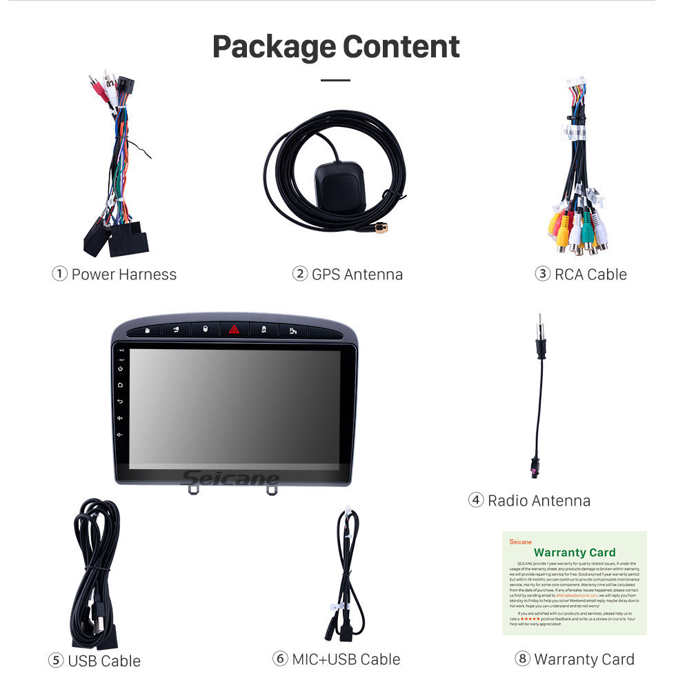 Seicane Radio de pantalla táctil de 9 pulgadas con Android 11.0 HD para 2010 2011 Peugeot 308 408 con GPS Navi USB WIFI Bluetooth música AUX reproductor de DVD RDS 4G TPMS OBD Seicane Radio de pantalla táctil de 9 pulgadas con Android 11.0 HD para 2010 2011 Peugeot 308 408 con GPS Navi USB WIFI Bluetooth música AUX reproductor de DVD RDS 4G TPMS OBD