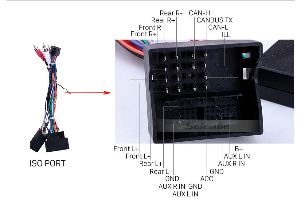 Seicane 9 pouces Android 11.0 HD Autoradio à écran tactile pour 2010 2011 Peugeot 308 408 avec GPS Navi USB Réseau sans fil Bluetooth musique AUX Soutien RDS Lecteur DVD 4G TPMS OBD