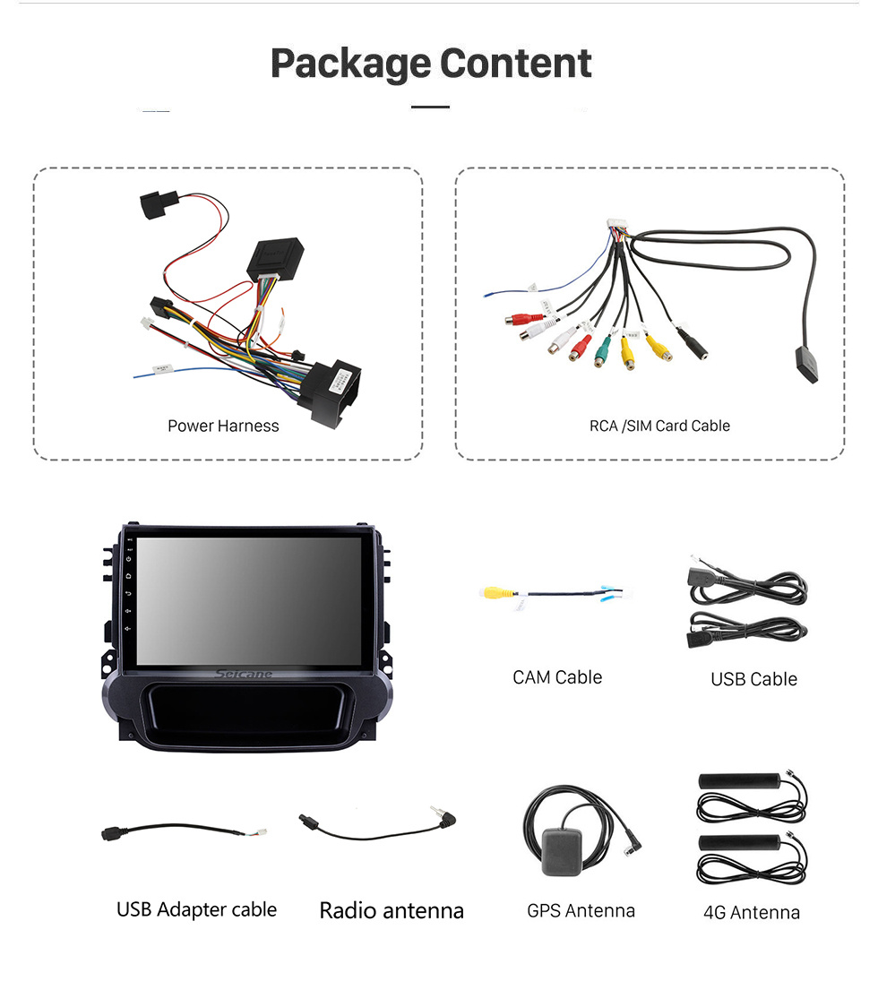 Seicane 9 pouces Android 11.0 2012 2013 2014 Chevy Chevrolet Malibu Radio GPS HD 1024*600 écran tactile Bluetooth OBD2 caméra de sauvegarde télévision numérique 4G WIFI commande au volant Mirror Lien