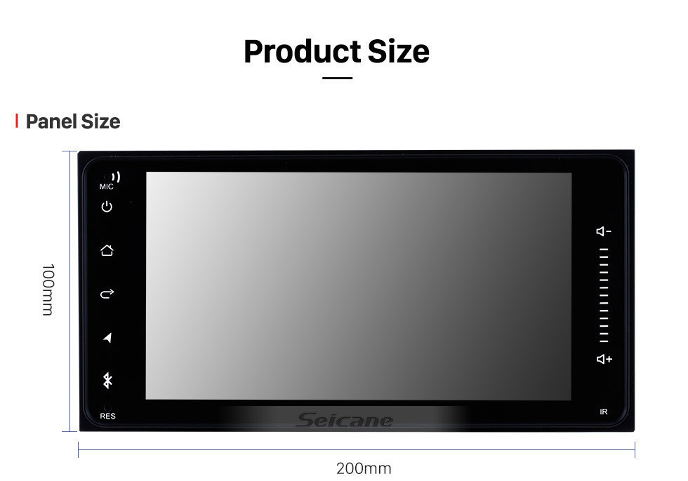 Seicane 2 Din Android 11.0 sistema de navegación por radio para 2001-2011 TOYOTA HILUX HD Pantalla táctil Bluetooth WiFi Mirror Link OBD2 Control del volante USB CD Reproductor de DVD