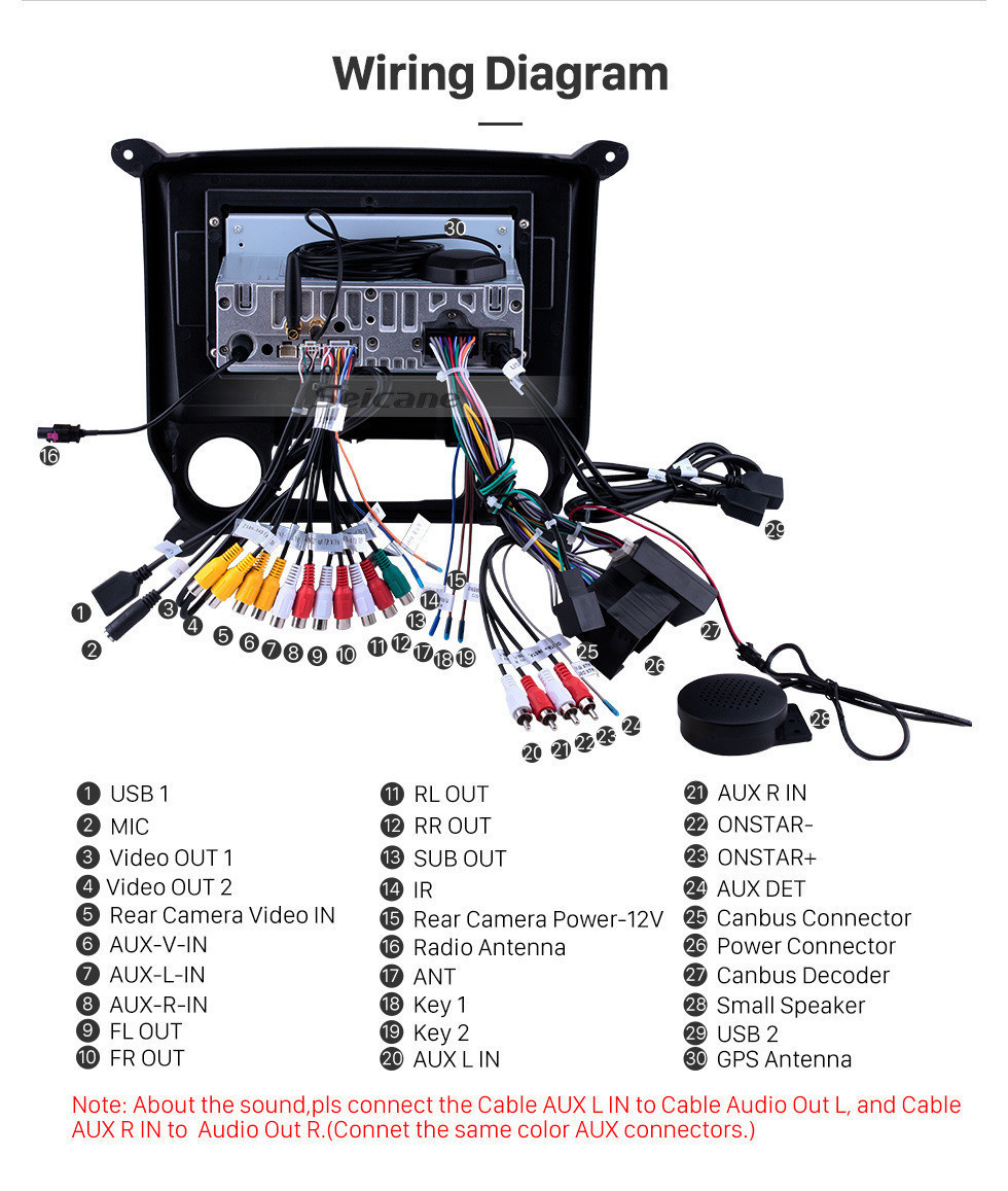 Seicane 10.1 pulgadas para Chevy Chevrolet Silverado 2014-2018 Android 11.0 Radio para automóvil con GPS Nav HD Pantalla táctil FM / AM Audio Carplay Bluetooth WIFI compatible con cámara de respaldo 4G SWC