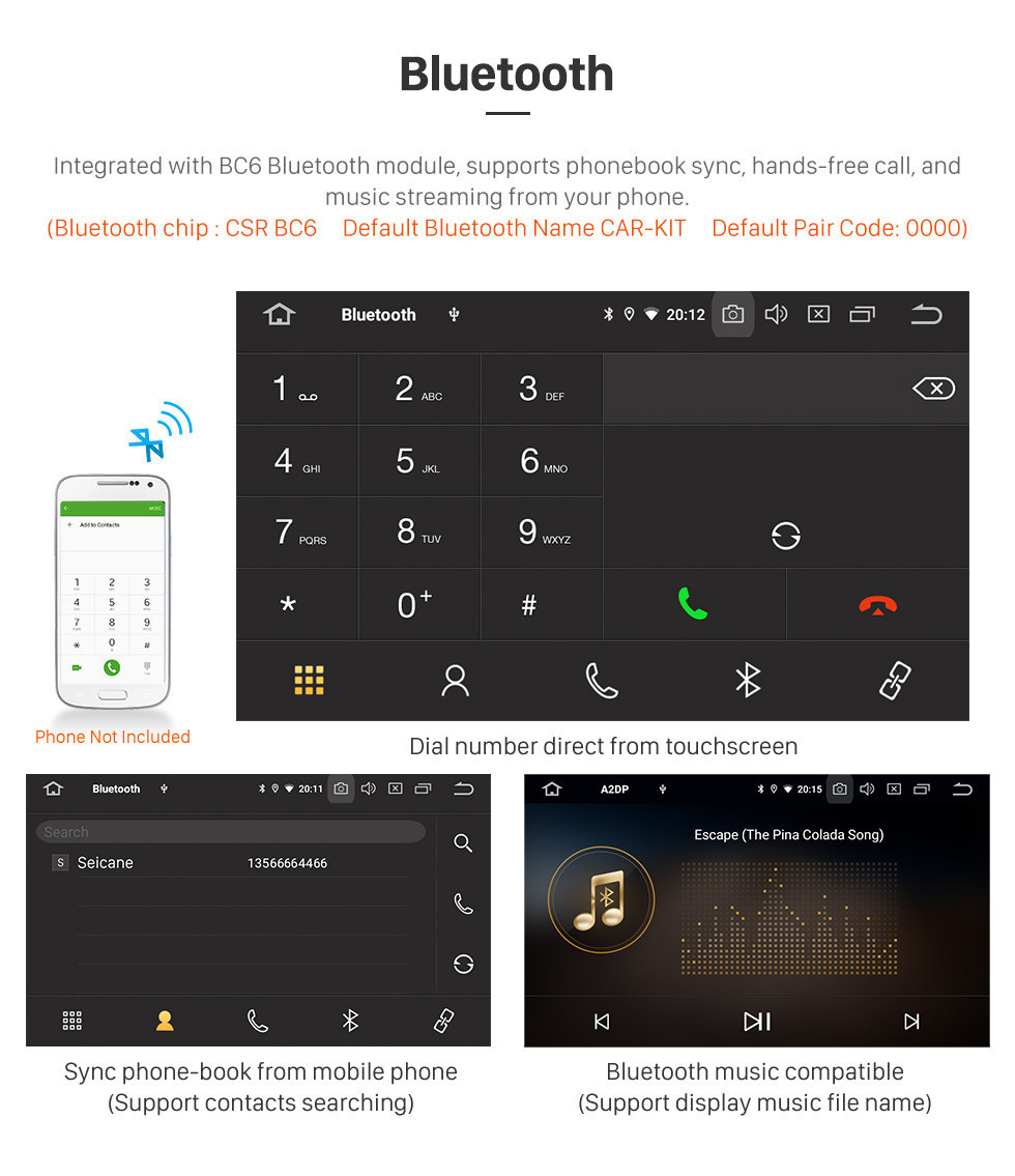 Seicane OEM 9 polegada Android 11.0 Rádio para 2011-2015 Mercedes Benz SMART Bluetooth Wifi HD Touchscreen Navegação GPS Carplay suporte USB OBD2 TV Digital 4G SWC RDS