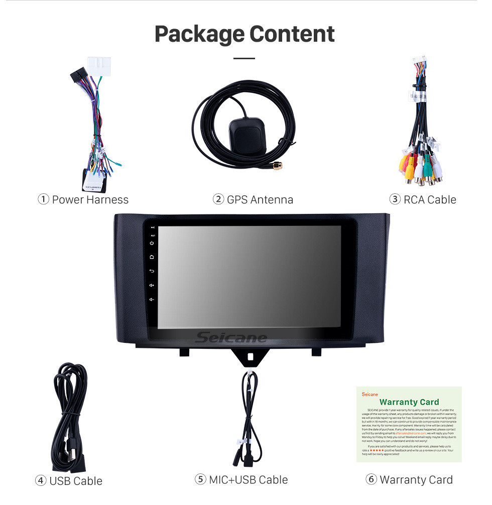 Seicane OEM 9 pulgadas Android 11.0 Radio para 2011-2015 Mercedes Benz SMART Bluetooth Wifi HD Pantalla táctil Navegación GPS Soporte de Carplay USB OBD2 TV digital 4G SWC RDS Seicane OEM 9 pulgadas Android 11.0 Radio para 2011-2015 Mercedes Benz SMART Bluetooth Wifi HD Pantalla táctil Navegación GPS Soporte de Carplay USB OBD2 TV digital 4G SWC RDS