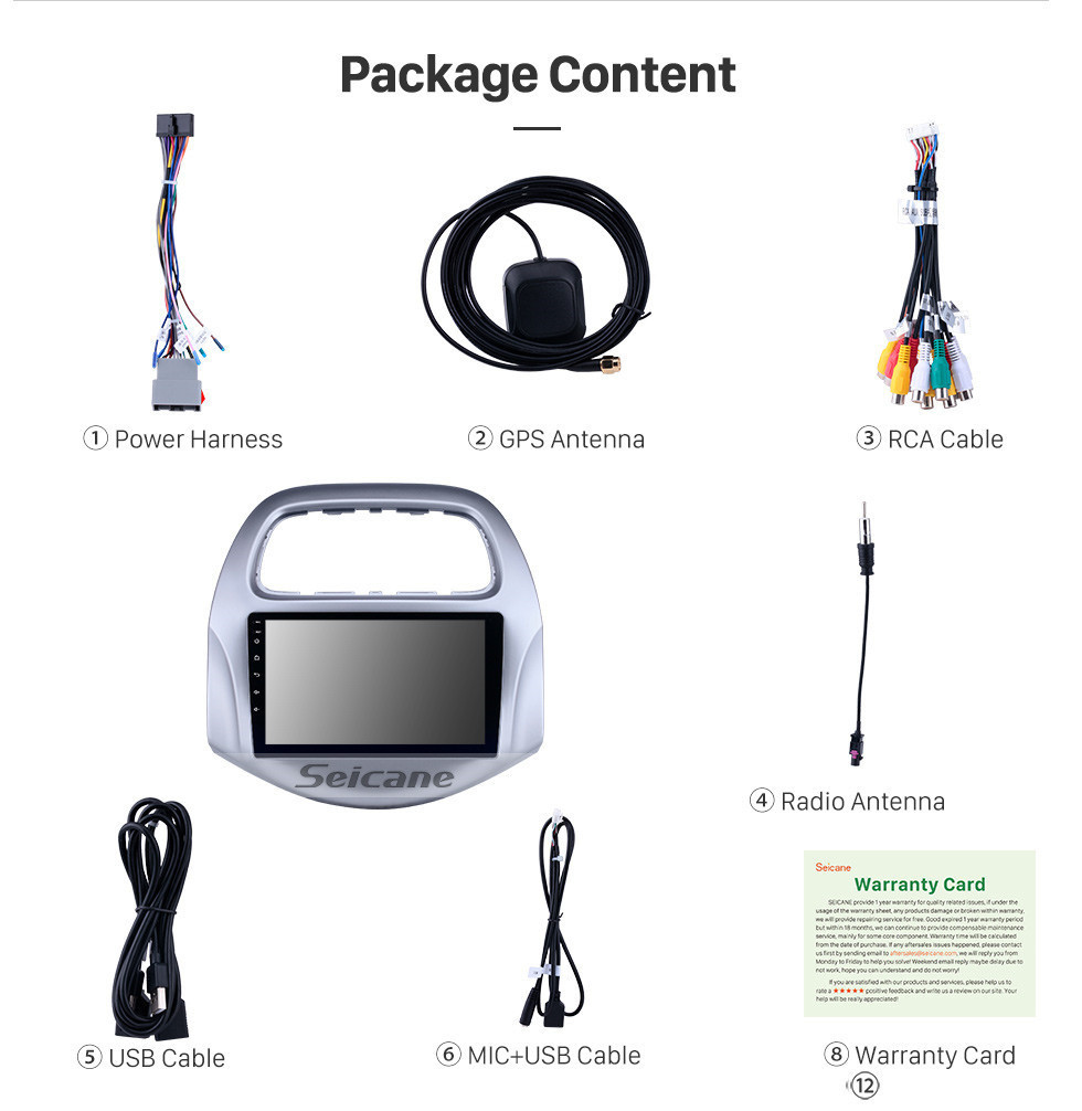 Seicane 9 pulgadas Android 11.0 2018-2019 chevy Chevrolet Daewoo Matiz / Spark / Baic / Beat HD con pantalla táctil GPS Radio con compatibilidad con Bluetooth Carplay Bluetooth 4G WIFI Seicane 9 pulgadas Android 11.0 2018-2019 chevy Chevrolet Daewoo Matiz / Spark / Baic / Beat HD con pantalla táctil GPS Radio con compatibilidad con Bluetooth Carplay Bluetooth 4G WIFI