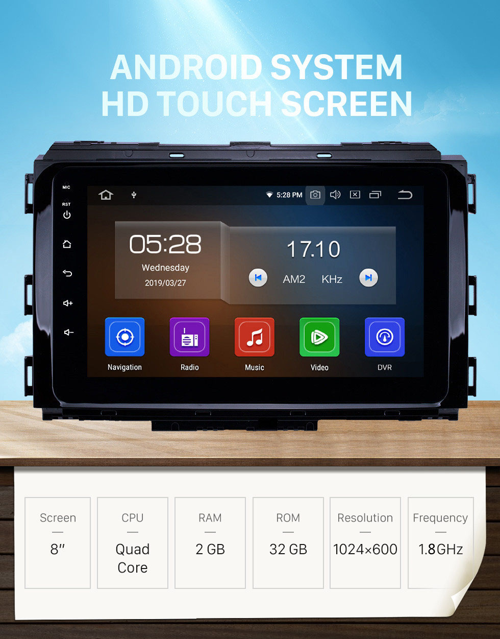Seicane 8 дюймов 2014-2019 Kia Carnival HD с сенсорным экраном Android 12.0 GPS-навигация Радио WIFI Bluetooth Carplay Музыка USB AUX с поддержкой резервного копирования 1080P
